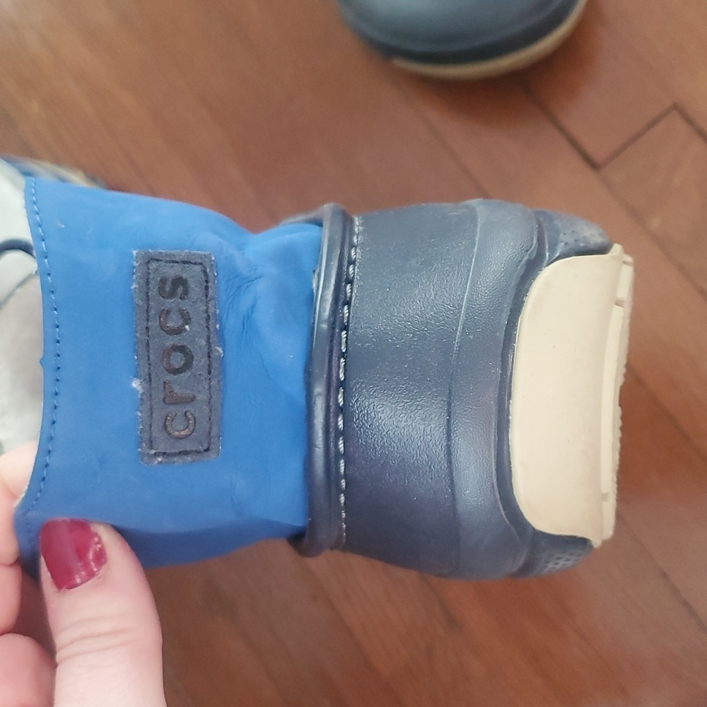 Navy Convertible Crocs - Picture 4 of 5